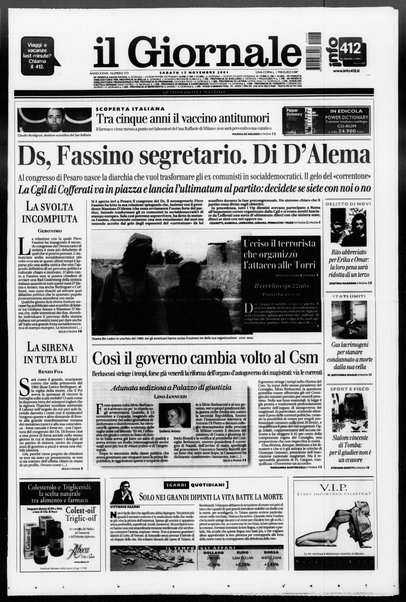 Il giornale : quotidiano del mattino